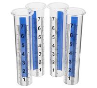DOITOOL 4Pcs Pluviomètres D'Extérieur Jauges d'eau Transparentes pour Pelouse Jauges d'eau pour Plantes De Remplacement pour Enfants De Pluie De