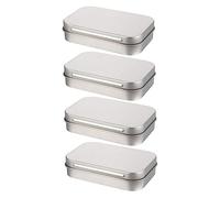 DOITOOL 4pièces Boîte Récipient Avec Couvercle Boîte à Ornements Portable Étui Pour Clé Usb Et Cigarettes