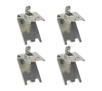 DOITOOL 4pièces Clips Métalliques Pour Étagères De Réfrigérateur Supports Étagères Carrés Acier Inoxydable Clips De Fixation Pour Congélateur Lot