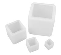 DOITOOL 4pièces Moules Carrés Silicone pour Résine Moules à Savon Cubiques pour Coulée Spécimens Insectes Pots De Fleurs Et Autres Créations DIY