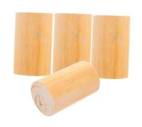 DOITOOL 4pièces Rehausseurs De Meubles Bois Brut Lot de Cylindriques Ronds pour Augmenter La Hauteur De Canapés Tables Et Lits Diamètre Intérieur