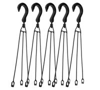 DOITOOL 5 Crochets De Suspension Pour Pots De Fleurs En Plastique, Supports Suspendus 15.75 Pouces, 5Pcs, Pour Maison Et Terrasse