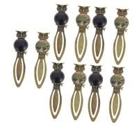 DOITOOL 5 Ensembles Marque Pages Hibou Alliage De Zinc Accessoires De Lecture Décoratifs Marque Pages Vintage Pour Souvenirs Élégants Et Utilitaires 2 Pièces * 5