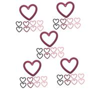 DOITOOL 5 Ensembles Pendentif D'amour Charme De Coeur D'or Collier Cœur En Forme De Émail Charme Pendentif Coeur Pendentif Charmes Flocage Charmes De D'amour Résine 8 Pièces * 5