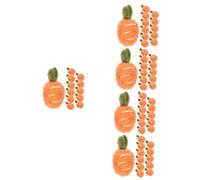 DOITOOL 5 Ensembles Pince À Cheveux De Carotte Conception De Carotte Brooch Brooch Carrot Carotte De Simulation Artificielle Mini Carottes Décoratives Feutre 12 Pièces * 5
