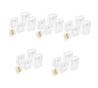 DOITOOL 5 Ensembles Sac De Rangement Suspendu Brillant Sacs Petite Pochette Claire Case De Rouge À avec Trousseau Porte-clés Porte-Gloss PVC Transparent 4 Pièces * 5