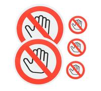 DOITOOL 5 Feuilles Autocollants de panneau d'avertissement donjon stickers muraux panneau d'avertissement de sécurité panneau d'avertissement d'usine vinyle autocollant