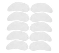DOITOOL 5 Paires de Sourcils Blancs du Père Noël Auto-adhésifs en Coton, Accessoire de Costume Festif pour Fête Costumée Design Unique et Ambiance de Noël