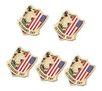 DOITOOL 5 Pièces Épingle Drapeau Patriotique Américaine en Alliage Système Facile à Porter, Décoration Polyvalente pour Vestes et Revers, pour Fête ou Jour de L'indépendance