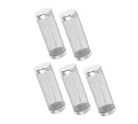 DOITOOL 5 Pièces Filtre Préfiltre Aquarium Maille Acier Inoxydable Protection Entrée Filtre Réservoir pour Poissons Crevettes et Alevins Sécurité Maillage Fin pour Filtration