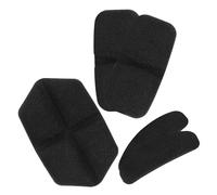 DOITOOL 5 Pièces Kit de Remplacement de Coussinets de Casque de Vélo en Mousse Légère Noire, Facile à Installer, pour Cyclistes en Quête de Confort Sécurité Lors Pratique du Cyclisme