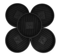 DOITOOL 5 Pièces Lot de Coupelles pour Pots de Fleurs Rondes Plateaux Drainants Résistants et Durables pour Plantes Intérieur Plateau de Récupération Eau Épais Support Antidérapant pour
