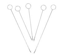 DOITOOL 5 Pièces Lot de Crochets à Loquet Longs pour Couture Outils de Retournement pour Bandes et Ceintures Crochet Métallique Robuste avec Mécanisme de Verrouillage Accessoires de