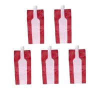 DOITOOL 5 pièces Lot de Pliables pour Bouteilles de Vin Réutilisables Pochette de Rangement Portable Antichoc et Étanche pour Boissons Voyage et Stockage