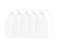 DOITOOL 5 Pièces Paquet de Filtration pour Aquarium en Nylon Blanc 180 Microns, Ensemble de Paquet Filtrants à Mailles Fines Réutilisables pour Différents Systèmes de Filtration