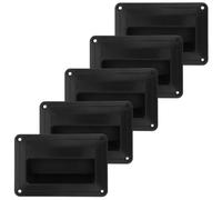 DOITOOL 5 Pièces Poignée Latérale pour Enceinte de Scène F2 en ABS Noir | Ergonomique et Légère, Stabilité Renforcée, Compatible Caissons Dj et Ampli Guitare