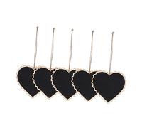 DOITOOL 5 Pièces Tableau Ardoise Forme de Cœur pour Décoration Tableau Suspendu Couleurs