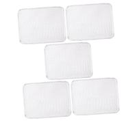 DOITOOL 5 pièces Tapis de Cuisson Barbecue Jetable Grill Mats Antiadhésifs Maille Alimentaire Résistants pour Viande Légumes Compatible Intérieur et Extérieur Facile à Nettoyer et Stocker