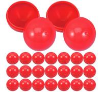 DOITOOL 50 Boules de Loterie Ouvrables en Plastique PVC Réutilisable 3 CM Rouges pour Fêtes Jeux de Société et Activités Ludiques - Accessoires Décoratifs Légers et Faciles à Remplir