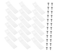 DOITOOL 50 Ensembles Non Slip Furniture Drawer Stops With Screws Transparent Plastic Drawer Stoppers For Dresser Tracks Repair And Stable Storage