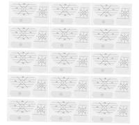 DOITOOL 50 Feuilles autocollants de queue marqueur de golf bande de golf Autocollant en papier blanche