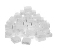 DOITOOL 50 Mini Paquets de Mouchoirs en Papier de Pulpe Blanche, 60 Feuilles par Paquet, Doux Peau et Pliables, Recharge pour Salle de Bain et Vacances