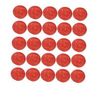 DOITOOL 50 Pièces Autocollants Cachet Cire Rouge Étiquettes Adhésives Vintage pour Enveloppes Invitations Décoration