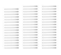 DOITOOL 50 pièces Bâtonnets Glace Acrylique Blanc Sticks Glace Réutilisables Sécurité Garçon Fille avec Bords Arrondis Matériaux Durables pour Cake Sticks DIY