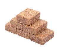 DOITOOL 50 Pièces Bloc de Combustion pour Camping, Bois Fibre | Usage Extérieur, Allumage Simple, Coloris Marron, pour Feu Barbecue et Feu de Camp