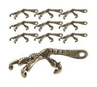 DOITOOL 50 Pièces Breloques Griffe D'oiseau en Alliage de Zinc Or, Pattes D'oiseau Artificielles Réalistes pour Bracelets et Colliers, Accessoires Vintage pour Réparation Ornements Oiseaux