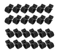 DOITOOL 50 Pièces Clip pour Tuyau D'irrigation en PE Noir Design Crochet et Installation Facile pour Jardins, Collier de Fixation Pratique pour Tube D'irrigation Goutte à Goutte