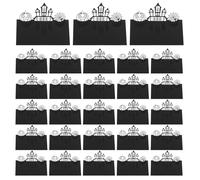 DOITOOL 50 Pièces Hollow Halloween Party Invitation Name Cards For Wedding Reception Blank Paper Tent Seating Decorations