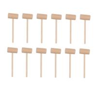 DOITOOL 50 pièces Lot de Mini Maillets Bois Massif Mallets Compacts pour Casser Coquilles de Crustacés et Fruits de Mer Outils Légers et Durables pour Cuisine et Pâtisserie