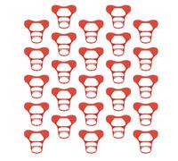 DOITOOL 50 pièces Lunettes pour Oie et Canard Anti-picage Masque Oculaire Large Renforcé pour Ferme Avicole Protection pour Canards Oies Confort Alimentaire sans Gêne