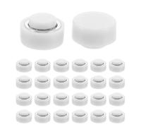 DOITOOL 50 Pièces Palier de Moulin à Vent Rotatif Blanc 0,24 Pouces | Roulements à Billes en Fer et Plastique, Rotation Silencieuse et Stable, Décoration Améliorée pour Loisirs Créatifs