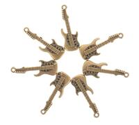 DOITOOL 50 pièces Pendentifs Mini Guitare Alliage pour Décoration Coque Téléphone Charms Métal Durables et Légers pour Bricolage DIY Accessoires Vintage pour Créations Artisanales