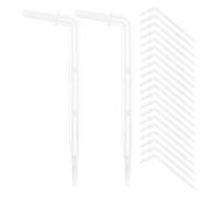 DOITOOL 50 Pièces Système D'irrigation Goutte à Goutte Incurvé pour Plantes en Pot et Arbres Fruitiers Flèche Flexible 4/7mm en Pom pour Jardin et Petite Ferme