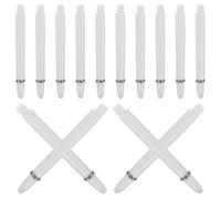 DOITOOL 50 Pièces Tiges de Fléchettes Installation Facile Fatigue en Nylon Beige 2ba Anneaux pour Jeu Décontracté et Entraînement à Domicile