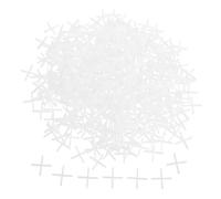 DOITOOL 500 Pièces Écarteurs de Carrelage Croisés Plastique Réutilisables Système de Nivellement pour Sol et Mur Céramique et Clips de Positionnement