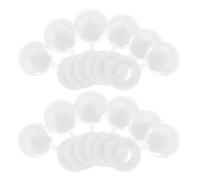 DOITOOL 500pcs Capuchons Blancs en Plastique M5 pour Têtes de Vis, Cache-vis Décoratifs Intégrés à Charnière, Design Élégant, sans Outils, pour Meubles et Salon