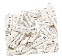 DOITOOL 50pièces Breloques Alliage Pour Mois Pendentifs Décoratifs Pour Colliers Accessoires De Bijoux Soi-même