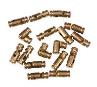 DOITOOL 50pièces Charnière à Ressort Cylindrique De Charnière Automatique Cuivre Jaune Pour Boîtes à Bijoux Et Boîtes Avec Vis Incluses