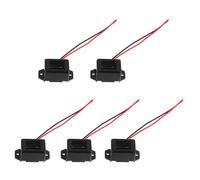 DOITOOL 5pcs Avertisseur Vibrant Mécanique Buzzer Alarme Noir en Plastique Faible Consommation pour Usage Industriel Accessoires Appareils Électriques