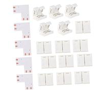 DOITOOL 5pièces Adaptateur Connecteur Sans Soudure Pour Bande Led Mono Couleur Raccord Rapide Et Sûr Pour Coins Installation Facile Compatible Ruban Non Étanche