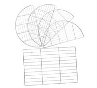 DOITOOL 5pièces Cuisson pour Barbecue De Refroidissement Métal Demi-Ronde pour Égoutter Huile Compatible avec Barbecue Et Cuisson Vapeur