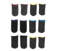DOITOOL 6 Paires Manchons de Doigt Professionnels Anti-Transpiration Respirants, Manchon pour Jeu Mobile Ultra-Fin et Léger, Accessoires de Jeu Antidérapants Couleur Aléatoire