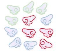 DOITOOL 6 Paires Patches Auto Adhésifs Brodés Multicolores pour Vêtements Chaussures et Diy Lot Chaque Modèle pour Décoration Textile et Réparation