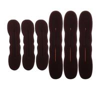 DOITOOL 6 Pièces Accessoire Cheveux Facile à Utiliser et Portable, pour Mariages et Fêtes en Tissu et Métal Set 3 Grands et 3 Petits pour Chignon Donut pour Femmes
