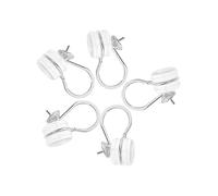 DOITOOL 6 Pièces Base de Boucle Doreille Clip sans Perçage pour Création Bijoux Diy Support Blanc à Porter et Personnaliser
