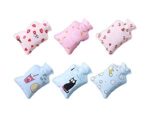 DOITOOL 6 Pièces Bouillottes à Eau Chaude en Pvc Adorable pour Traiter Douleurs et Blessures Sportives, Mini Taille pour Noël et Fête des Mères